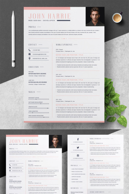 Kit Graphique #78298 Professional Resume Divers Modles Web - Logo template Preview