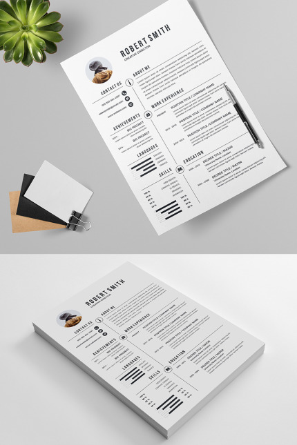 Kit Graphique #78473 A4 Resume Divers Modles Web - Logo template Preview