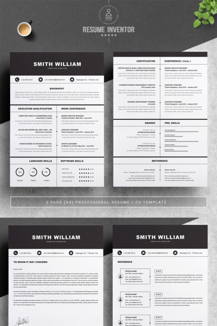 Kit Graphique #78492 Professional Resume Divers Modles Web - Logo template Preview