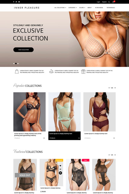 Kit Graphique #78987 Lingerie Sous-vtement Divers Modles Web - Logo template Preview