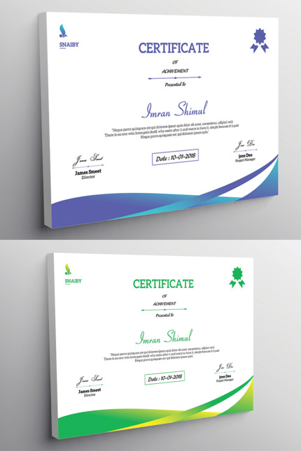 Kit Graphique #79023 Certificate Achivement Divers Modles Web - Logo template Preview