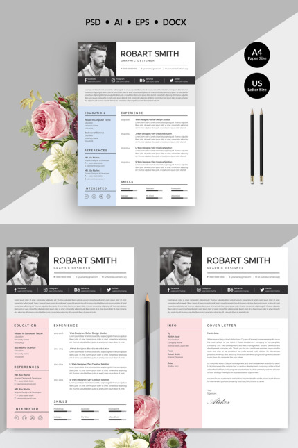 Kit Graphique #79273 Resume Cv Divers Modles Web - Logo template Preview