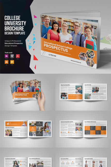 Kit Graphique #79567 Education Prospectus Divers Modles Web - Logo template Preview