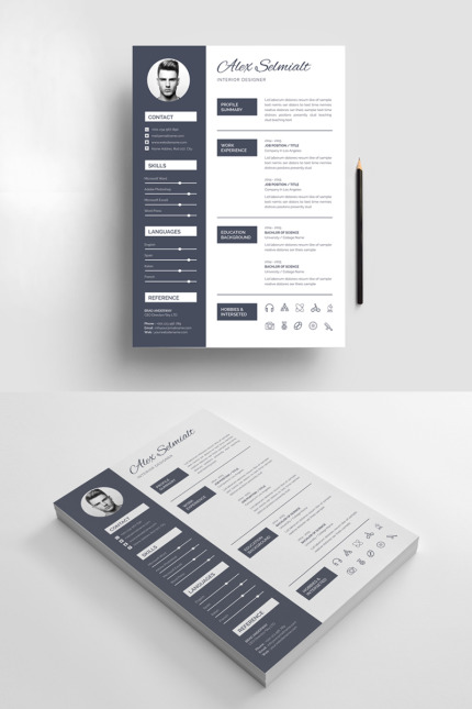 Kit Graphique #79699 Resume Cv Divers Modles Web - Logo template Preview