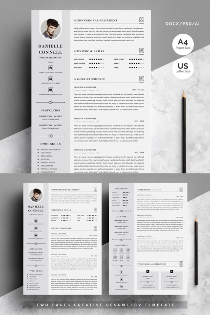 Kit Graphique #79738 Resume Cv Divers Modles Web - Logo template Preview