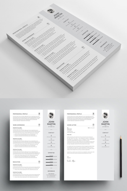 Kit Graphique #79884 Resume Cv Divers Modles Web - Logo template Preview