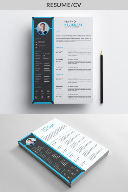 Kit Graphique #79924 Cv Resume Divers Modles Web - Logo template Preview