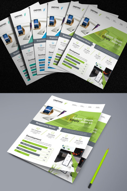 Kit Graphique #80008 Flyer Corporate Divers Modles Web - Logo template Preview