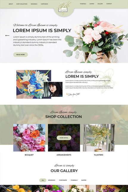 Kit Graphique #80134 Flower Shop Divers Modles Web - Logo template Preview