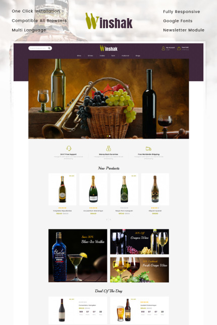 Kit Graphique #80195 Wine Drink Divers Modles Web - Logo template Preview