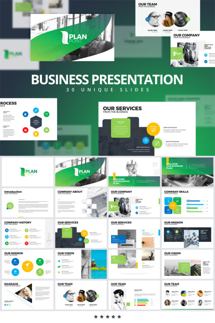 Kit Graphique #80204 Business Powerpoint Divers Modles Web - Logo template Preview