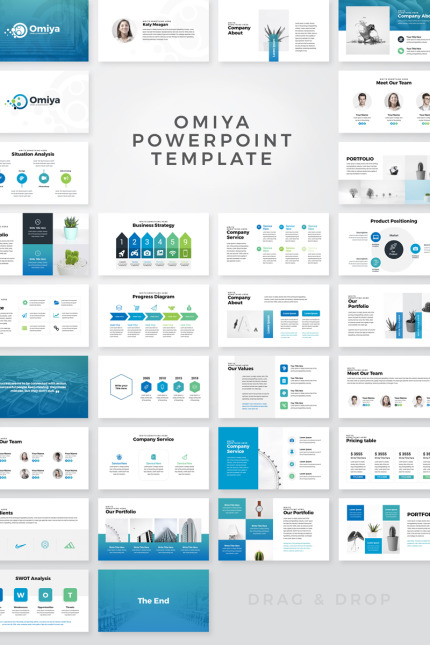 Kit Graphique #80228 Modern Powerpoint Divers Modles Web - Logo template Preview