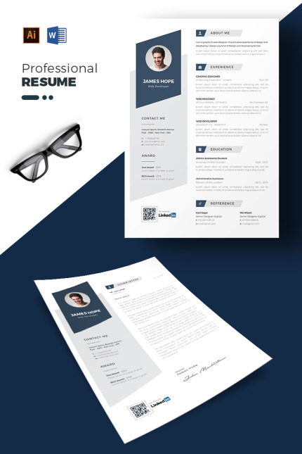 Kit Graphique #80236 Resume Cv Divers Modles Web - Logo template Preview