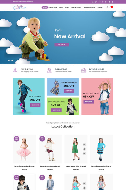 Kit Graphique #80386 Enfants Mode Divers Modles Web - Logo template Preview