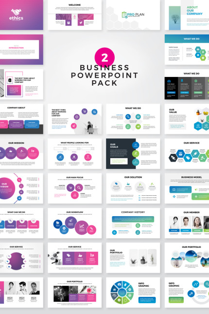 Kit Graphique #80520 Modern Powerpoint Divers Modles Web - Logo template Preview