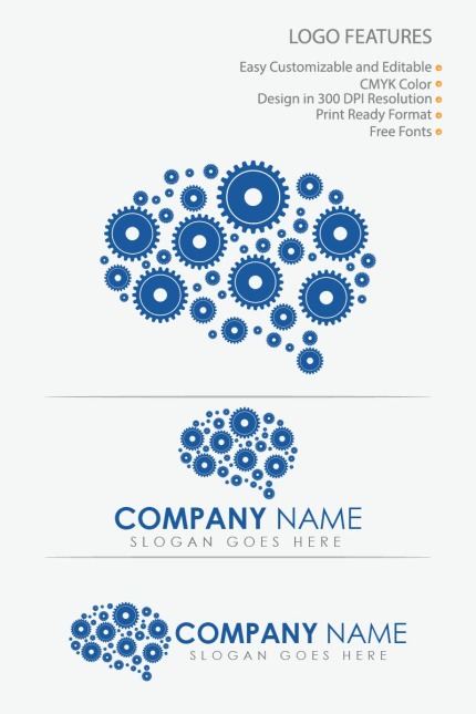 Kit Graphique #80634 Logo Brain Divers Modles Web - Logo template Preview