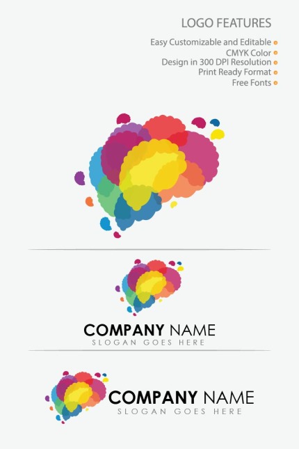 Kit Graphique #80647 Brain Logo Divers Modles Web - Logo template Preview