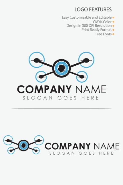 Kit Graphique #80850 Drone Logo Divers Modles Web - Logo template Preview