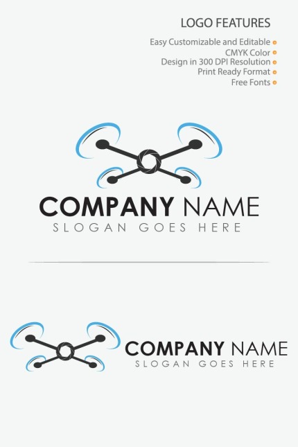 Kit Graphique #80852 Drone Logo Divers Modles Web - Logo template Preview