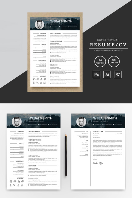 Kit Graphique #80868 Resume Cv Divers Modles Web - Logo template Preview