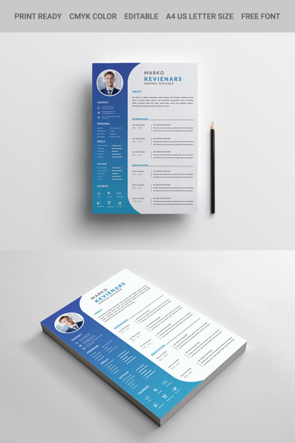 Kit Graphique #80972 Cv Resume Divers Modles Web - Logo template Preview