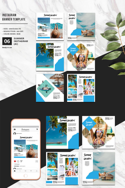 Kit Graphique #81007 Instagram Social Divers Modles Web - Logo template Preview