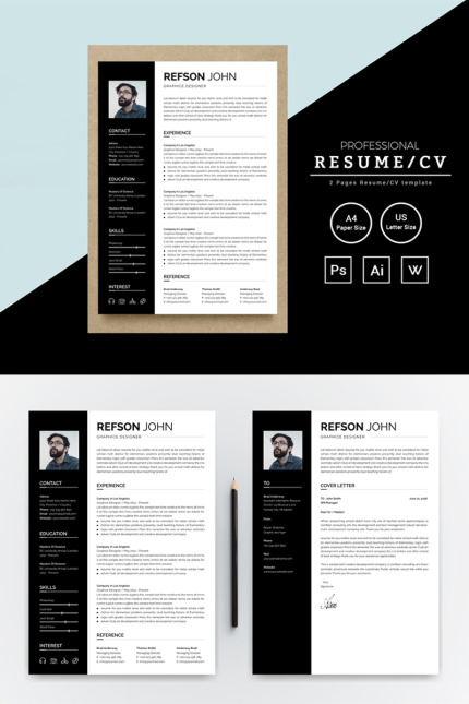 Kit Graphique #81038 Resume Cv Divers Modles Web - Logo template Preview