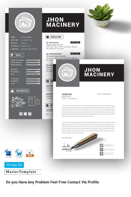 Kit Graphique #81128 Job Resume Divers Modles Web - Logo template Preview