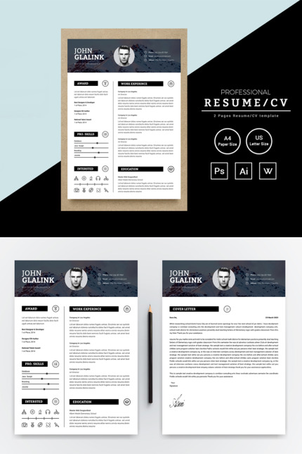 Kit Graphique #81220 Resume Cv Divers Modles Web - Logo template Preview