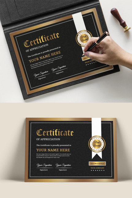 Kit Graphique #81230 Certificate Template Divers Modles Web - Logo template Preview