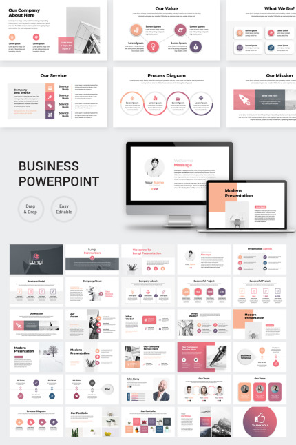 Kit Graphique #81514 Modern Powerpoint Divers Modles Web - Logo template Preview