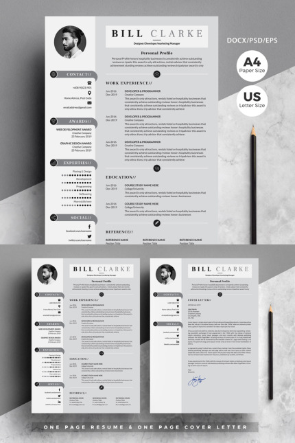 Kit Graphique #81627 Resume Cv Divers Modles Web - Logo template Preview