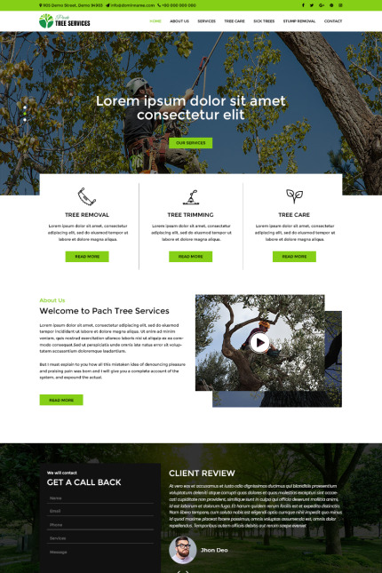 Kit Graphique #81705 Tree Service Divers Modles Web - Logo template Preview