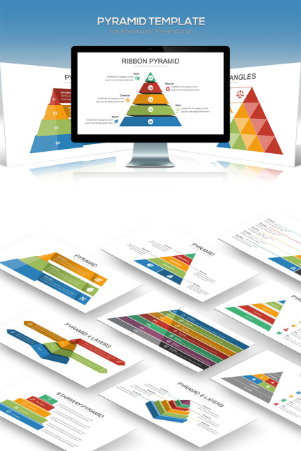 Kit Graphique #81736 Pyramid Diagram Divers Modles Web - Logo template Preview