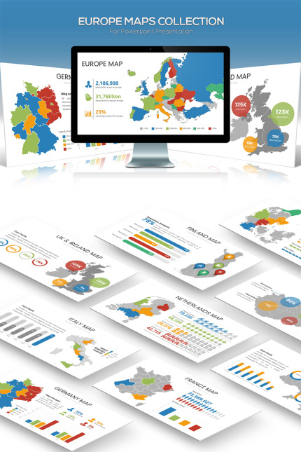 Kit Graphique #81754 Europe Maps Divers Modles Web - Logo template Preview