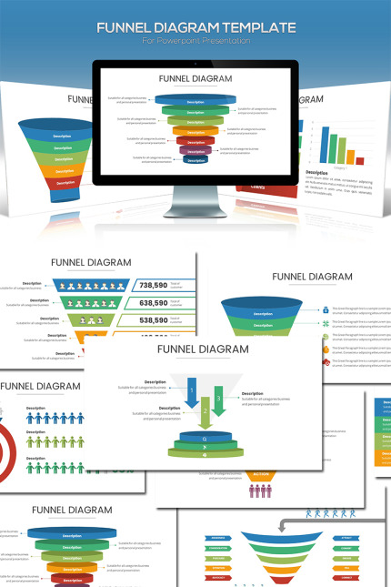 Kit Graphique #81842 Funnel Chart Divers Modles Web - Logo template Preview