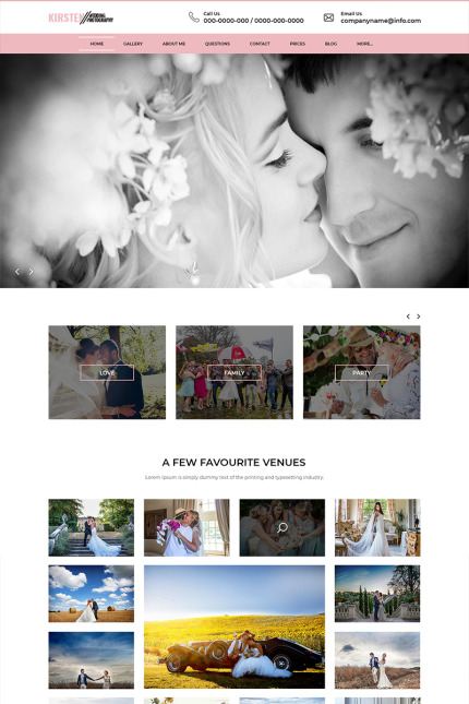 Kit Graphique #82118 Wedding Photography Divers Modles Web - Logo template Preview