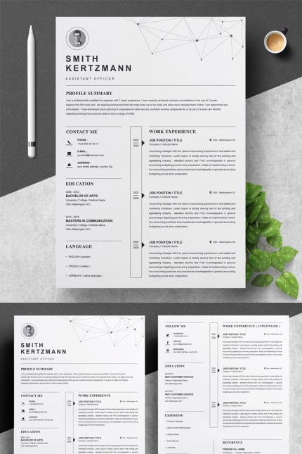 Kit Graphique #82175 Page Rsum Divers Modles Web - Logo template Preview