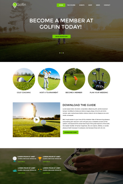Kit Graphique #82218 Golf Theme Divers Modles Web - Logo template Preview