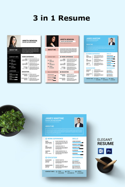 Kit Graphique #82384 Resume Cv Divers Modles Web - Logo template Preview