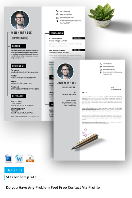 Kit Graphique #82413 Job Rsum Divers Modles Web - Logo template Preview