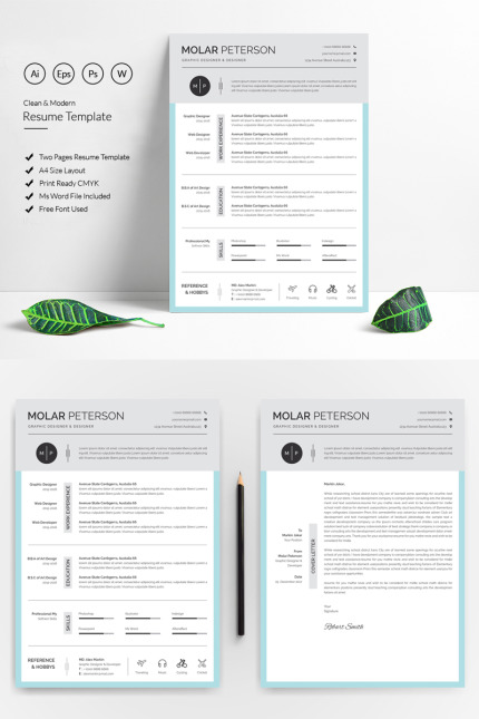 Kit Graphique #82444 Resume Cv Divers Modles Web - Logo template Preview