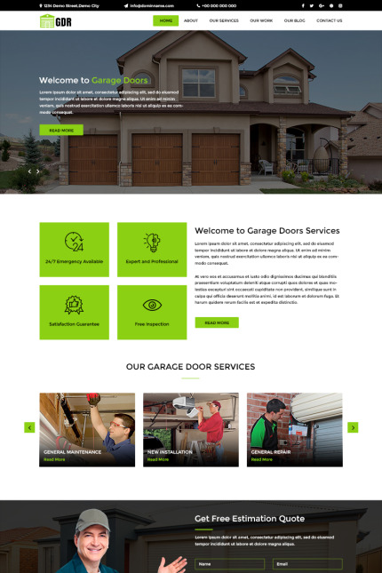 Kit Graphique #82701 Garage Door Divers Modles Web - Logo template Preview