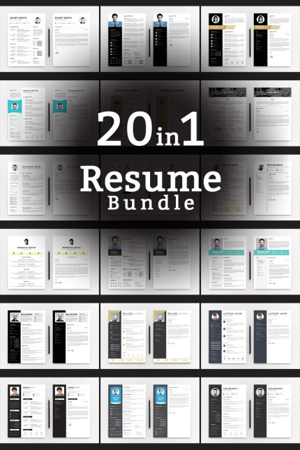 Kit Graphique #83607 Resume Bundle Divers Modles Web - Logo template Preview