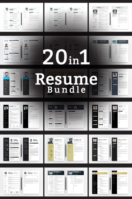 Kit Graphique #83628 Resume Bundle Divers Modles Web - Logo template Preview