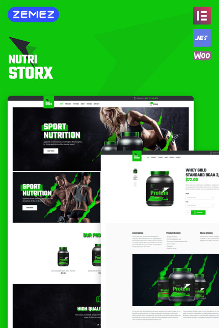 Kit Graphique #83878 Sports Nutrition Divers Modles Web - Logo template Preview