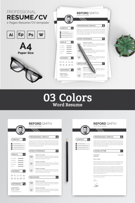 Kit Graphique #83966 Resume Cv Divers Modles Web - Logo template Preview