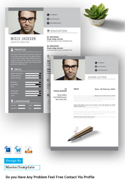 Kit Graphique #83986 Resume Cv Divers Modles Web - Logo template Preview