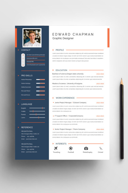 Kit Graphique #84054 Clean Resume Divers Modles Web - Logo template Preview