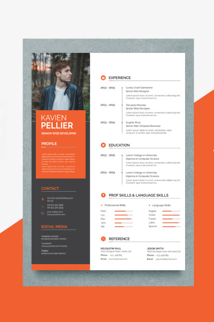 Kit Graphique #84073 Clean Resume Divers Modles Web - Logo template Preview